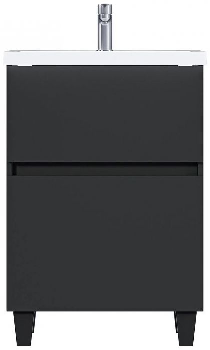 Тумба под раковину 1MarKa Aris 70Н Ц0000035780 цвет Антрацит Монолит дарк