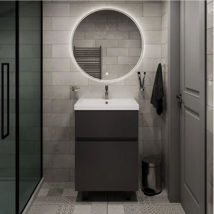 Тумба под раковину 1MarKa Aris 70Н Ц0000035780 цвет Антрацит Монолит дарк Тумба под раковину 1MarKa Aris 70Н Ц0000035780 цвет Антрацит Монолит дарк