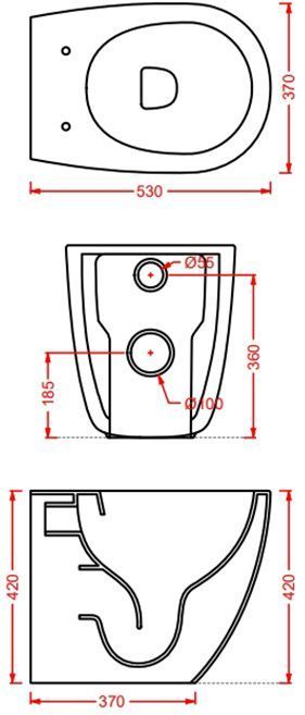 Чаша унитаза ARTCERAM FILE 2.0 FLV005 05 30 Чаша унитаза ARTCERAM FILE 2.0 FLV005 05 30