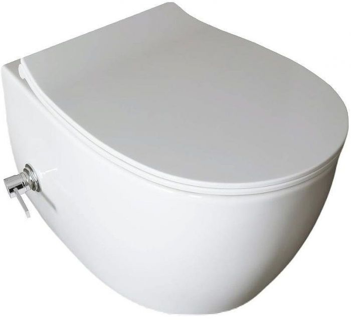 Унитаз биде Allen Brau Fantasy 4.11HC1.20 подвесной Белый без сиденья