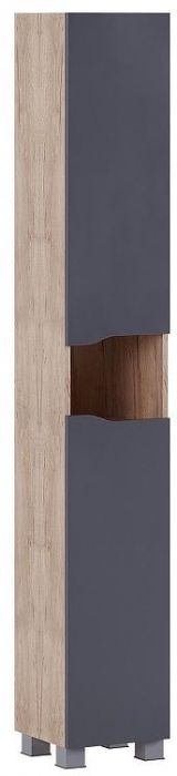 Шкаф пенал Vigo Wave 30 348 цвет Серый Дуб золотой