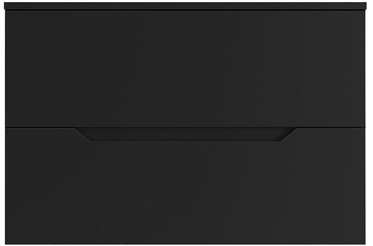 Тумба под раковину Orange Line 70 Li-70TubMDF подвесная цвет Черный матовый