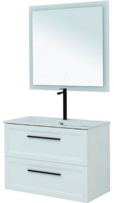 Комплект мебели для ванной STWORKI Эстерсунд 90 440891 подвесной Белый матовый
