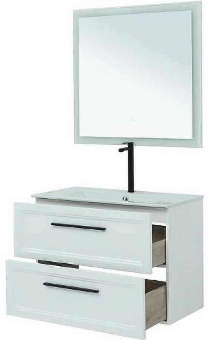 Комплект мебели для ванной STWORKI Эстерсунд 90 440891 подвесной Белый матовый