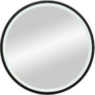 Зеркало Континент Style D 600 ЗЛП1016 с подсветкой Черное с сенсорным выключателем