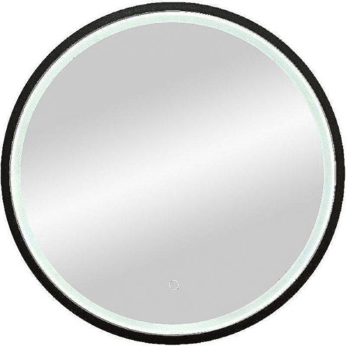 Зеркало Континент Style D 600 ЗЛП1016 с подсветкой Черное с сенсорным выключателем