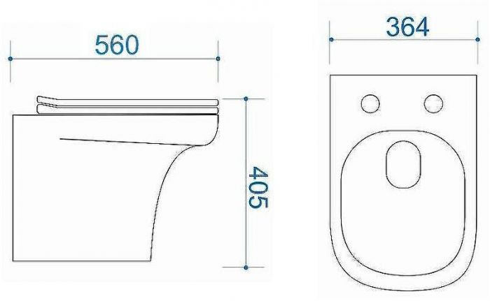 Унитаз Maretti Veneto VE10PRBM61-844 приставной с сиденьем Микролифт