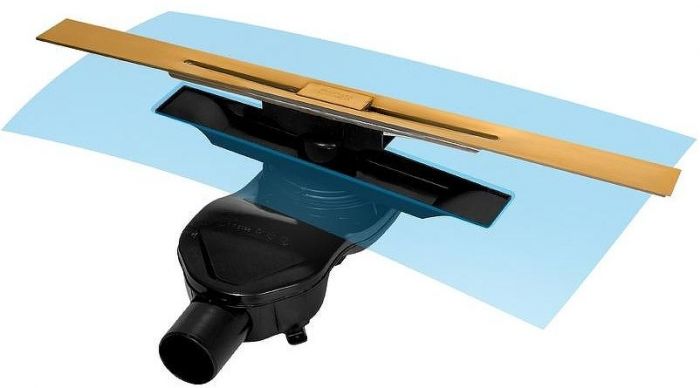 Сифон для душевого лотка Berges 099000 с горизонтальным выпуском