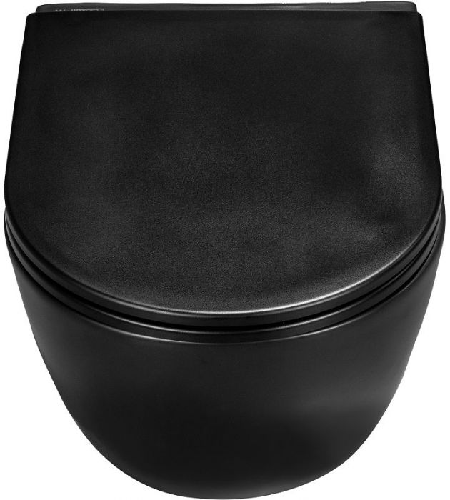 Комплект унитаза WellWant Aura WWU01122B с инсталляцией Charus City CR.200.21.01 с сиденьем Микролифт и клавишей смыва Хром глянцевый