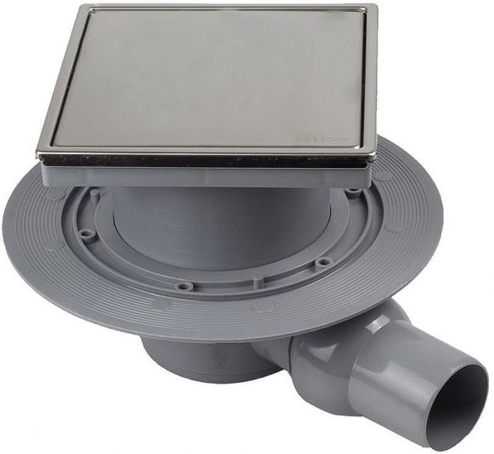 Душевой трап Pestan Confluo Standard 13702562 с двухсторонней решеткой Хром глянцевый / полая под плитку