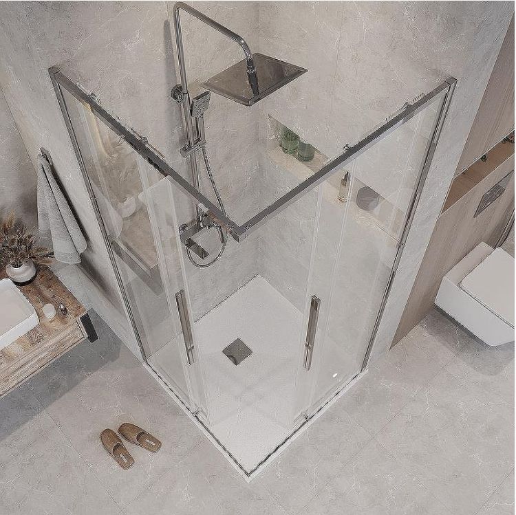 Душевой уголок Grossman Galaxy 100х100 300.K33.01.1010.10.00 профиль Хром стекло прозрачное