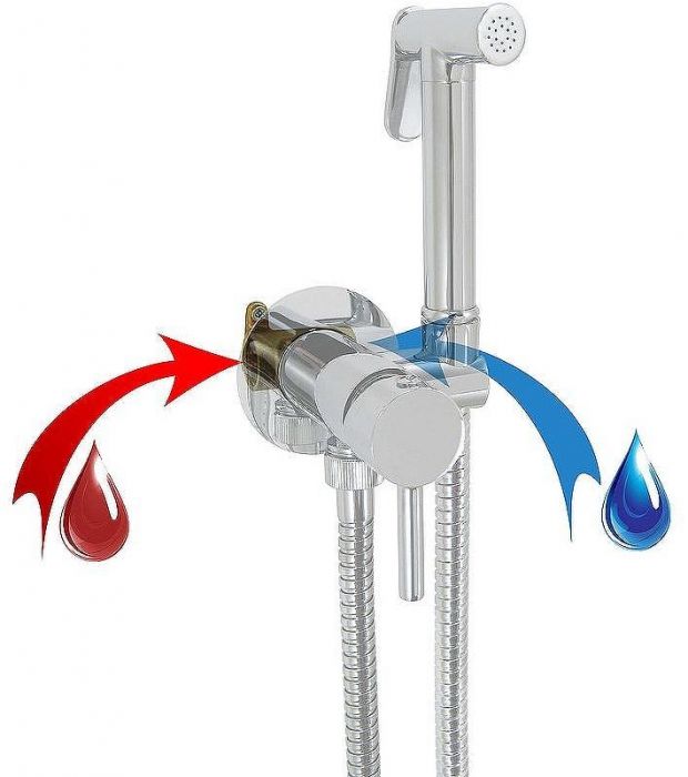 Гигиенический душ со смесителем Giulini Futuro FSH25NKO Никель матовый