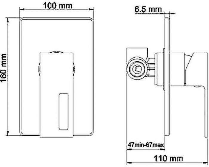 Гигиенический душ со смесителем WasserKRAFT Alme A15156 Хром