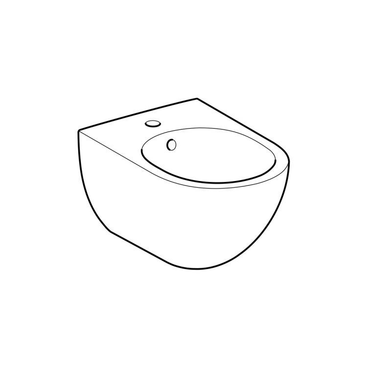 Биде подвесное Geberit Acanto, 500.601.01.2