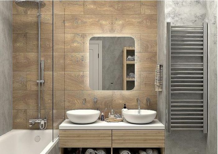 Зеркало Art&Max Ravenna AM-Rav-600-700-DS-F с подсветкой с бесконтактным выключателем