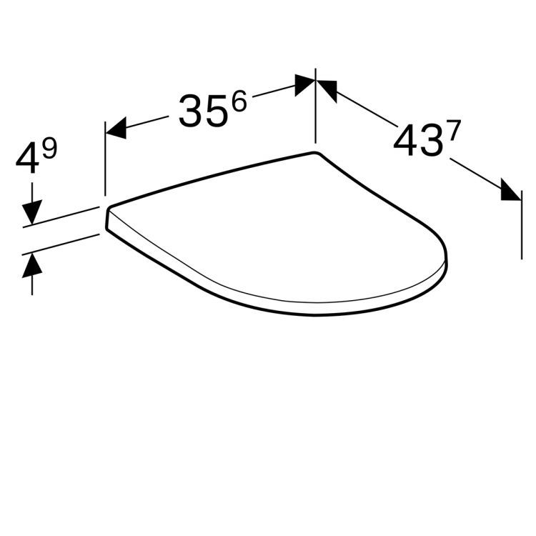 Сиденье для унитаза антибактериальное Geberit Acanto, 500.660.01.2 Сиденье для унитаза антибактериальное Geberit Acanto, 500.660.01.2