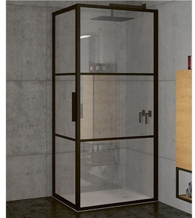 Душевой уголок Riho Grid 80x100 G004009121 (GB2080100) профиль Черный стекло прозрачное