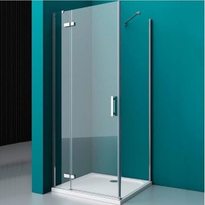 Душевой уголок BelBagno Kraft 120х90 KRAFT-AH-12-120/90-C-Cr-L профиль Хром стекло прозрачное