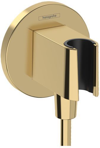 Hansgrohe FixFit S Шланговое подсоединение с душевым держателем, цвет: полированое золото