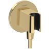Hansgrohe FixFit S Шланговое подсоединение с душевым держателем, цвет: полированое золото