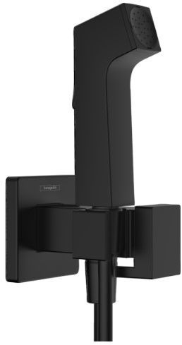 Hansgrohe Bidette E Гигиенический душ со смесителем, держатель, цвет: черный матовый