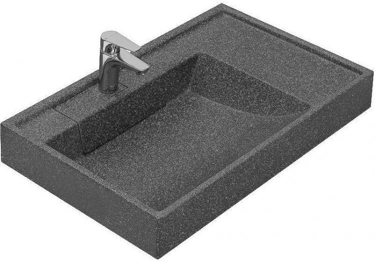 Раковина Aquaton Рейн 80 L 1A72113KRW210 на стиральную машину Графит Раковина Aquaton Рейн 80 L 1A72113KRW210 на стиральную машину Графит