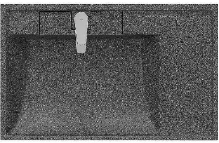 Раковина Aquaton Рейн 80 L 1A72113KRW210 на стиральную машину Графит Раковина Aquaton Рейн 80 L 1A72113KRW210 на стиральную машину Графит