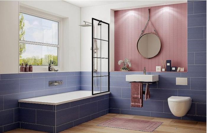 Шторка на ванну Ambassador Bath Screens 70х140 16041208 профиль Черный стекло прозрачное