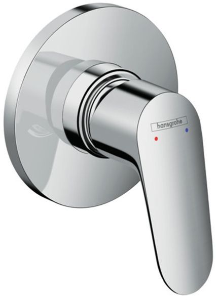 Hansgrohe Focus Смеситель для душа, встраиваемый, с маленькой розеткой, СМ, внешняя часть, цвет: хром