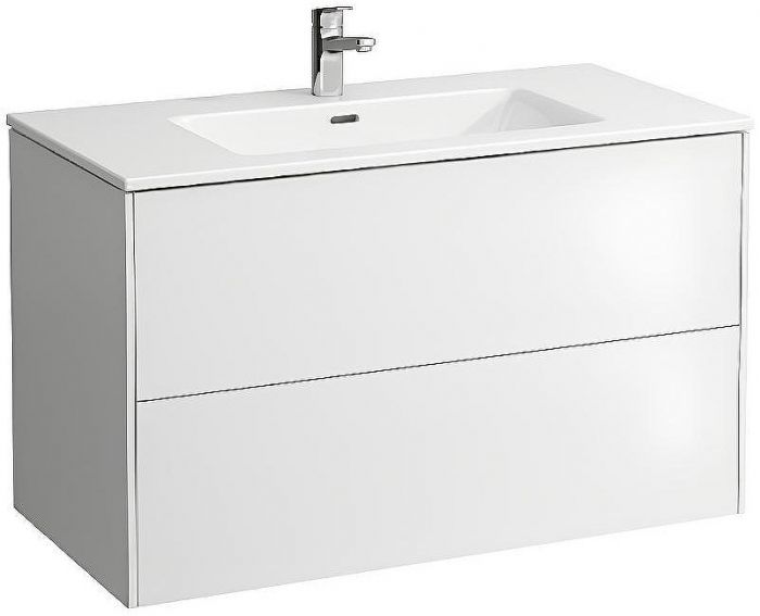 Тумба с раковиной Laufen Pro S  100 8.6496.2.261.104.1 подвесная Белая глянцевая