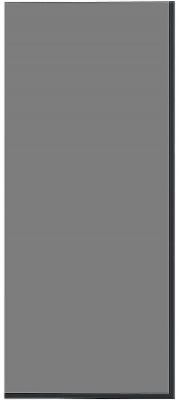 Шторка на ванну Reflexion 70х140 RX14070TBL-06 профиль Черный стекло тонированное