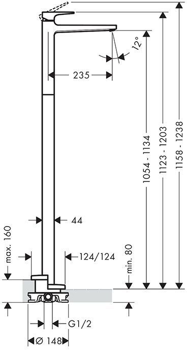 Hansgrohe Metropol Смеситель для раковины, на 1 отв., цвет: хром