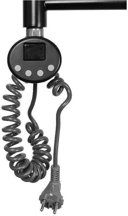 Электрический полотенцесушитель Domoterm Калипсо П7 500x700 EL Черный матовый