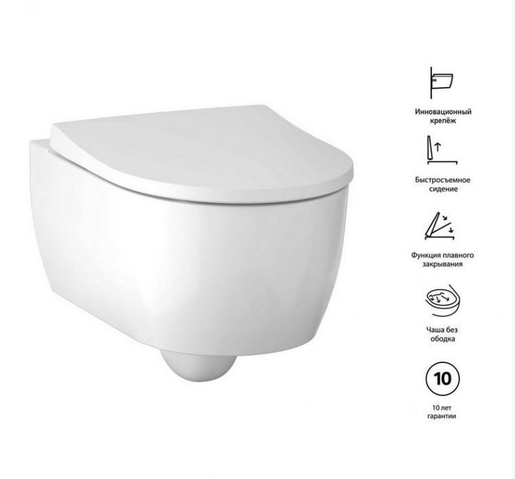 Комплект унитаза Geberit iCon 500.060.TC.I Комплект унитаза Geberit iCon 500.060.TC.I