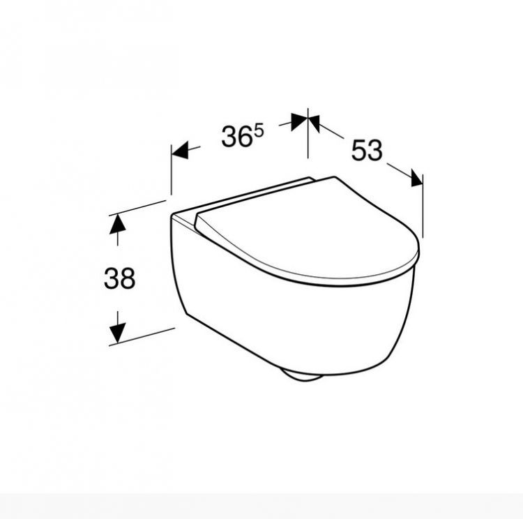 Комплект унитаза Geberit iCon 500.060.TC.I Комплект унитаза Geberit iCon 500.060.TC.I
