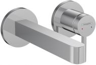 Hansgrohe Finoris Смеситель для раковины, встраиваемый, излив: 16.8см., внешняя часть, цвет: хром