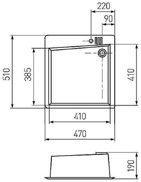Кухонная мойка Aquaton Парма 47 1A713032PM220 Песочная