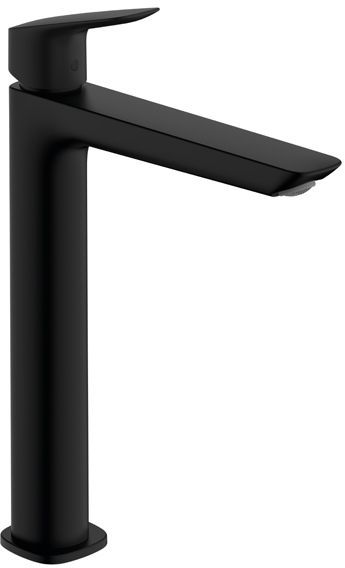 Hansgrohe Logis Смеситель для раковины, однорычажный, 240 Fine, со сливным гарнитуром, цвет: матовый черный