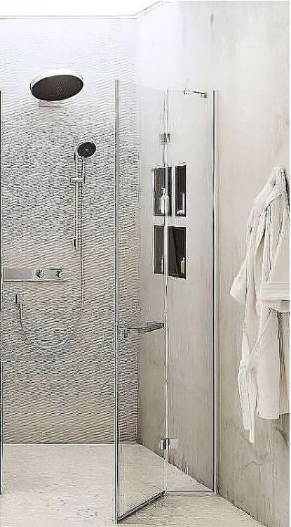 Ручка для душевой двери Hansgrohe AddStoris 41759340 Шлифованный черный хром