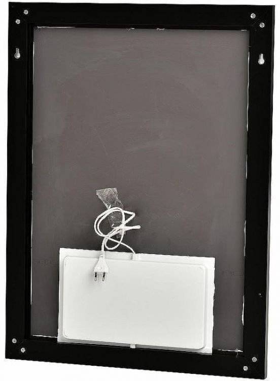 Зеркало Sintesi Kanto 60 SIN-SPEC-KANTO-black-60 с подсветкой Черное матовое с сенсорным выключателем