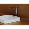 Раковина встраиваемая сверху CERAMICANOVA Element с отверстием слива - перелива квадратной формы CN6077