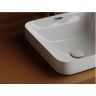 Раковина встраиваемая сверху CERAMICANOVA Element с отверстием слива - перелива квадратной формы CN6077