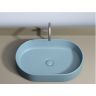 Умывальник CERAMICANOVA Element чаша накладная овальная (цвет Голубой Матовый) CN6048ML