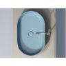 Умывальник CERAMICANOVA Element чаша накладная овальная (цвет Голубой Матовый) CN6048ML