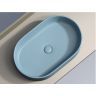 Умывальник CERAMICANOVA Element чаша накладная овальная (цвет Голубой Матовый) CN6048ML