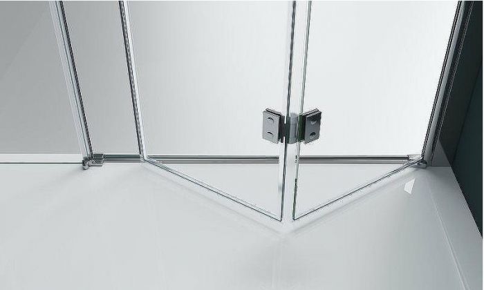 Душевая дверь BelBagno Albano 130 ALBANO-BS-13-40+90-C-Cr профиль Хром стекло прозрачное