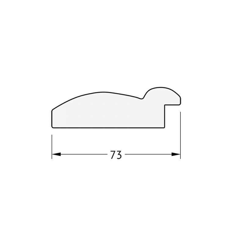 Зеркало EVOFORM  EXCLUSIVE BY 1176 63x93 серебрянный бамбук 73 мм с фацетом в багетной раме