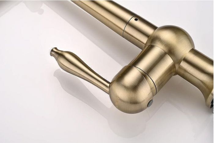 Смеситель для кухни Paulmark Retro Re213226-BR Бронза