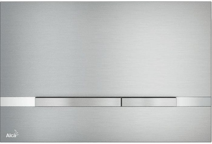 Клавиша смыва Alcaplast Flat Alunox STRIPE Матовый металл