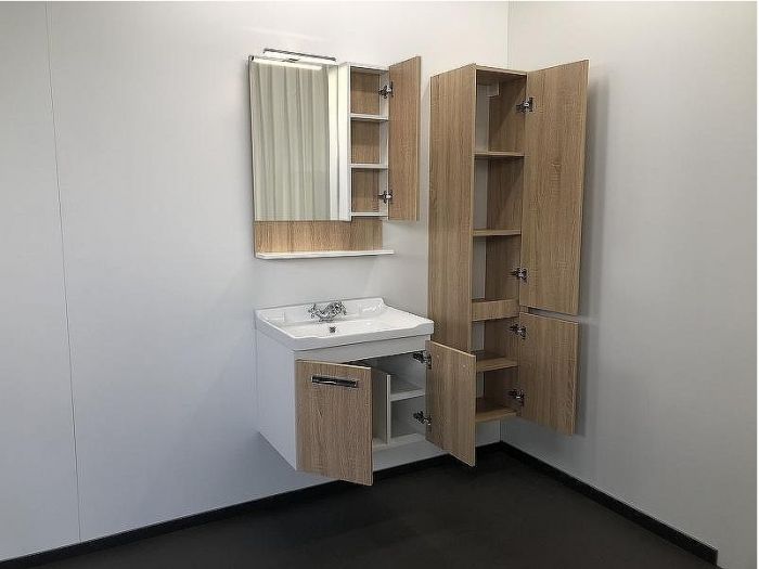 Тумба с раковиной Comforty Рига 60 00004142213 подвесная Дуб сонома